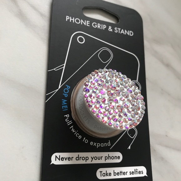 Swarovski crystal AB popsocket phone grip & stand - Picture 3 of 4
